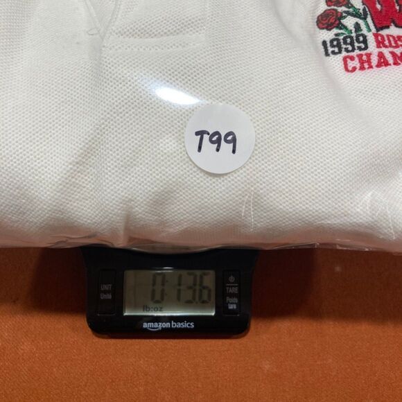 Wisconsin Badgers 1999 Rose Bowl Champions Polo XL White with Logo - Picture 11 of 11